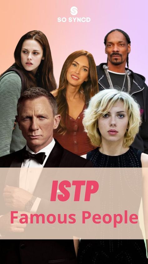 Istp Personality Famous People, Istp Woman, Istp Characters, Istj Personality, Istp Personality, Popular People, Personality Type, Personality Test, Top Movies