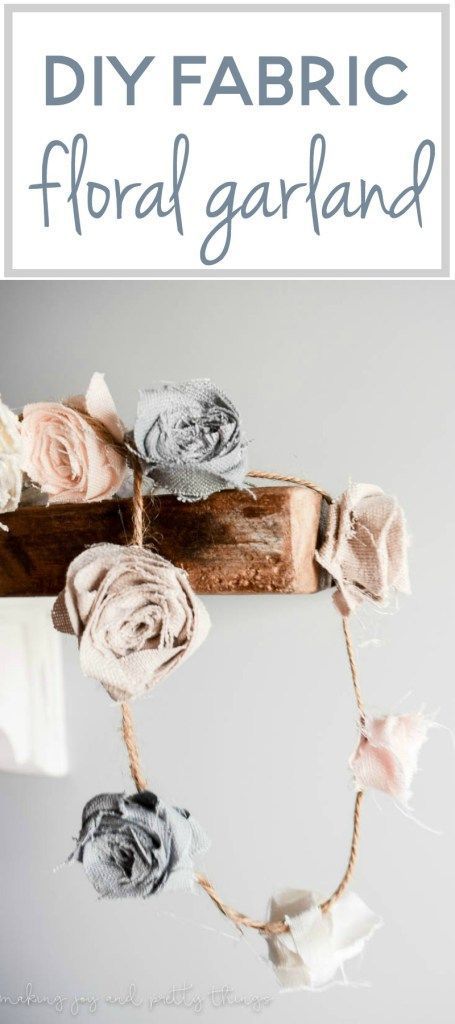 diy fabric floral garland | diy fabric flowers no sew | flower garland | diy fabric flowers Garland Diy Fabric, Diy Fabric Flowers, Flower Garland Diy, Diy Girlande, Fabric Crafts Diy, Diy Fabric Crafts, Garland Diy, Fleurs Diy, Fabric Flower Tutorial