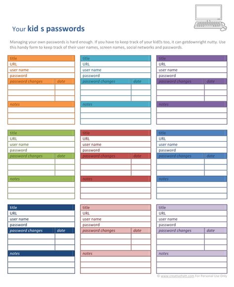 +Printable+Password+Organizer+Template Printable Password Log, Password Printable, Organizer Template, Password Organizer, Password Books, Password Keeper, Binder Printables, Home Management Binder, Binder Organization