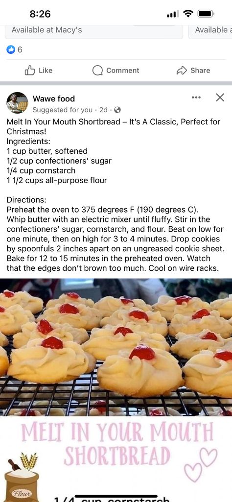 Melt In Your Mouth Shortbread, Bake Goods, Cookie Recipes Homemade, Cookie Brownie Bars, Shortbread Recipes, Butter Cookies Recipe, Delicious Cookie Recipes, Baked Goodies, Cookie Bar Recipes