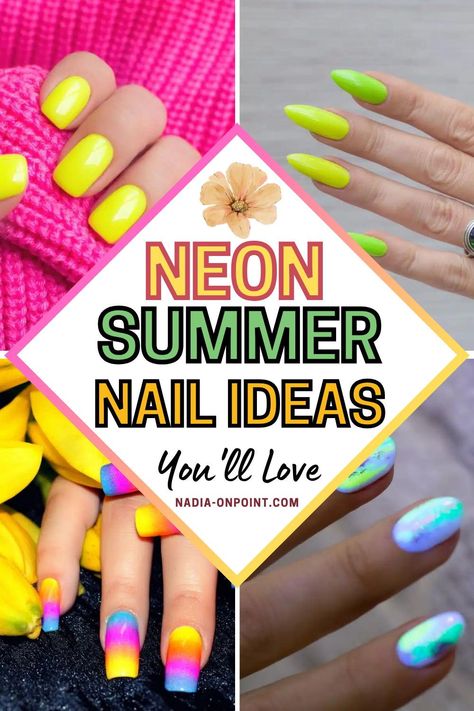 Nail Ideas Aesthetic! Are you looking to shine this summer with some Neon Summer Nails? Here you'll find the best neon summer nails designs | neon summer nails short | neon summer nails almond | neon summer nails aesthetic | neon fashion 80s summer nails | neon summer nails ideas | neon summer nails french | neon summer nails yellow | neon summer nails easy | neon summer nails trendy | neon summer nails green | unique summer nails neon | hot summer nails neon #summer #neon #nails 80s Neon Nails, Neon Summer Nails Designs, Hot Summer Nails Neon, Nails Yellow Neon, Nails Ideas Neon, Neon Summer Nails, Summer Nails Neon, Summer Nails Designs, Summer Nails Almond