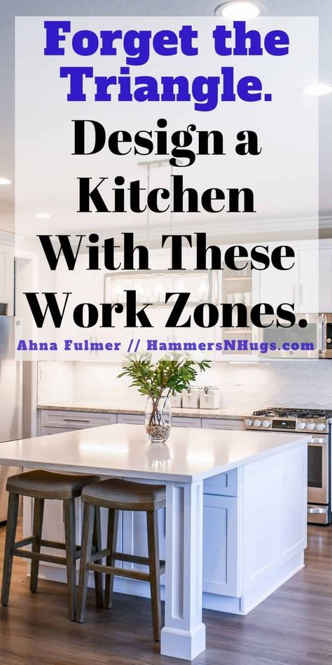 Ep02: Design an Efficient Kitchen Around These 4 Work Zones - Hammers N Hugs Cottage Kitchen Renovation, Kitchen Triangle, Efficient Kitchen, Country Cottage Kitchen, Small Apartment Kitchen, Victorian Kitchen, Dream Kitchens Design, Stunning Interior Design, Design Your Kitchen