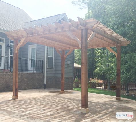 Building a pergola? Be sure to ask these 6 questions first Attached Pergola, Pergola Carport, Gazebo Plans, Building A Pergola, Backyard Pergola, Deck With Pergola, Outdoor Room, Pergola With Roof, Covered Pergola