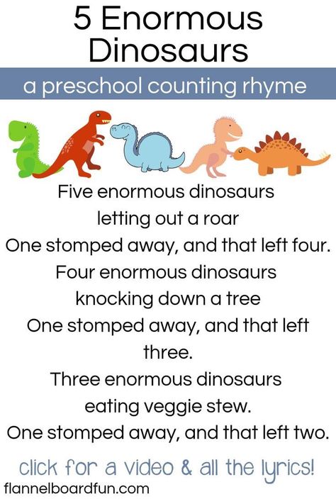 Dinosaur Toddler Activities, Dinosaur Preschool Theme, Dinosaur Rhymes, Preschool Dinosaur Theme, Dinosaur Activities For Toddlers, Preschool Dinosaur Activities, Dinosaur Preschool Activities, Dinosaur Week, Dinosaur Preschool