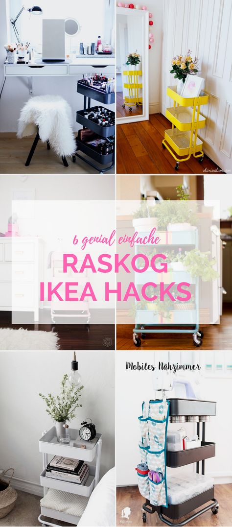 Raskog Servierwagen IKEA Hacks. IKEA Hack mit dem RASKOG Servierwagen. IKEA DIY Idee mit Raskog. Raskog DIY. #ikeahacks #ikeahacker #ikeahack #ikeadiy #raskoghack Nissafors Ikea Hack, Ikea Trolley, Ikea Organisation, Raskog Ikea, Ikea Raskog, Ikea Inspiration, Diy Muebles Ideas, Ikea Organization, Hacks Ikea