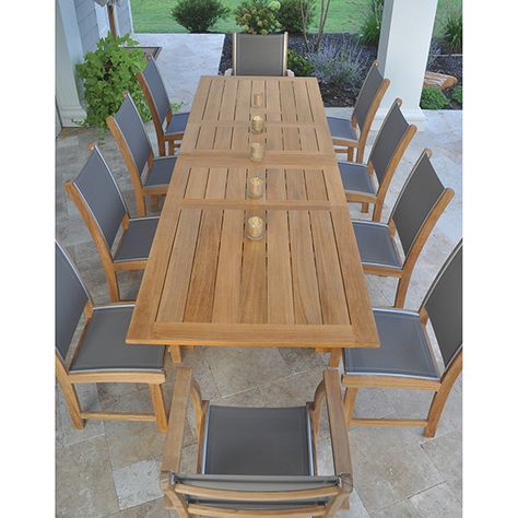 Kingsley-Bate: Elegant Outdoor Furniture Elegant Outdoor Furniture, Transitional Dining Chairs, Extension Table, Patio Dining Table, Extension Dining Table, Teak Table, Teak Outdoor, How To Clean Furniture, Patio Dining Set