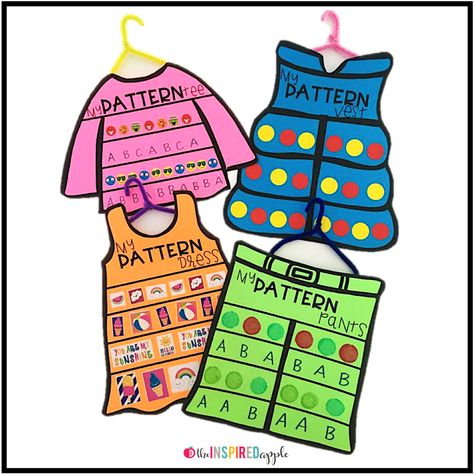 Crafts For Kindergarten, Patterning Kindergarten, Math Craftivity, Teaching Patterns, Publication Facebook, Math Patterns, Pattern Activities, Math Crafts, Creative Curriculum