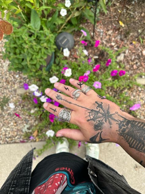 Male, finger tattoos, tattoo, patch work. Male Finger Tattoos, Tattoo Patch Work, Patch Work, Finger Tattoos, Sleeve Tattoos, Tattoo Ideas, Instagram Photos, Tattoos, Photo And Video