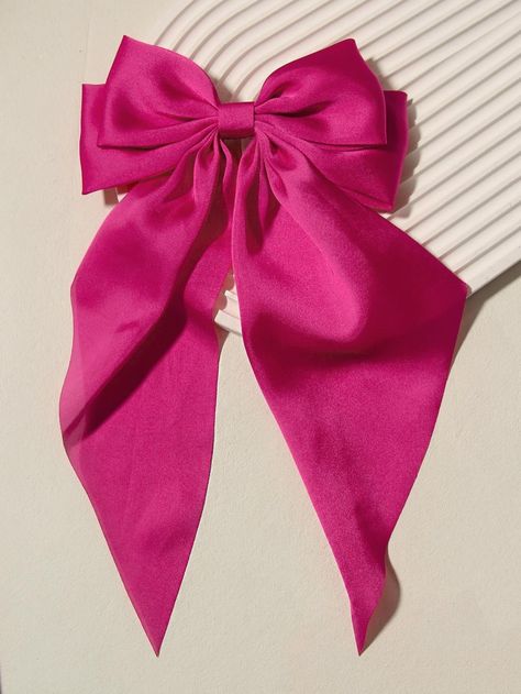 Hot Pink Hair Accessories, Pink Accesorios, Hot Pink Accessories, Dark Pink Hair, Hot Pink Ribbon, Ribbon Streamers, Pink Hair Bow, Pink Hair Accessories, Hot Pink Hair