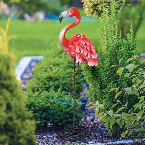 Decorative Solar Lights, Flamingo Lights, Solar Powered Garden Lights, Flamingo Garden, Decorative Garden Stakes, Flamingo Birthday, Outdoor Lighting Landscape, Solar Garden, Solar Lights Garden