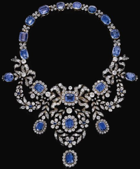 Antique Necklaces, Queen Jewelry, Blue Stones, Royal Jewels, Royal Jewelry, Crown Jewels, Fabulous Jewelry, Sapphire Necklace, Sapphire Jewelry