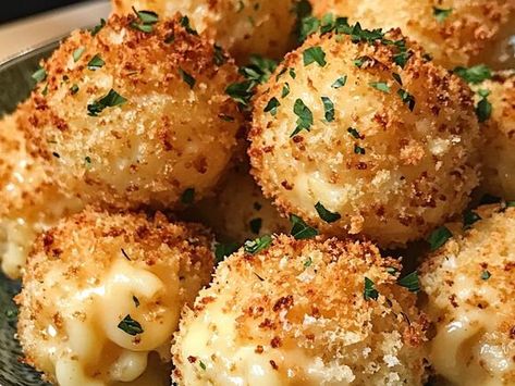 Air Fryer Mac And Cheese, Fried Cheese Bites, Chili Cheese Nachos, Mac And Cheese Balls, Homemade Chicken Alfredo, Mac N Cheese Balls, Cod Recipes, Easy Baked Chicken, Chicken Tender Recipes