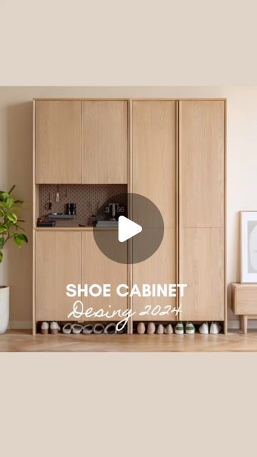 Practical Shoe Storage, Foyer Cabinet Entryway, Foyer Storage Ideas Entryway, Foyer Shoe Cabinet, Foyer Shoe Storage, Shoe Cabinet Ideas, Shoe Storage Cabinet Entryway, Wood Magic, Shoe Cabinet Entryway