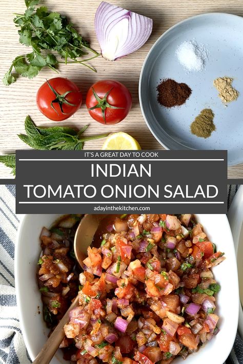 Indian Tomato Salad, Tomato Red Onion Salad, Without Onion Garlic Indian Recipes, Indian Pickled Onions, Indian Tomato And Onion Salad, Tomato And Onion Salad, Easy Pulled Pork, Barbacoa Beef, Onion Salad