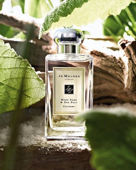 JO MALONE LONDON Wood Sage & Sea Salt Cologne - Alive with the mineral scent of the rugged cliffs mingled with the woody earthiness of sage, this fragrance is lively, spirited, and totally joyful. Wood Sage And Sea Salt, Jo Malone Fragrance, Jo Malone Perfume, Spring Fragrances, Peony Blush Suede, Perfume Photography, Perfume Reviews, Unisex Perfume, Best Perfume