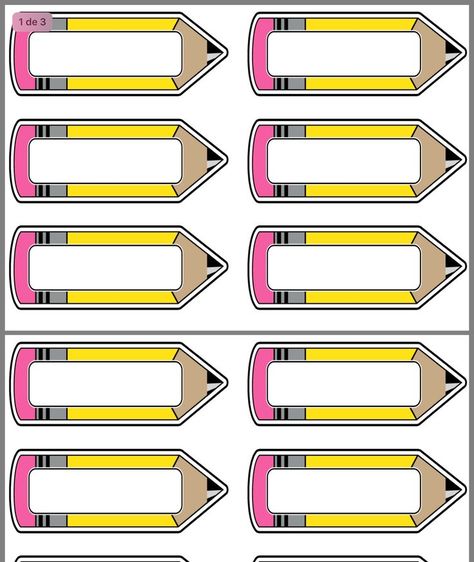 High Frequency Word Games, School Labels Printables, Pencil Labels, Labels Printables, Second Grade Writing, Writing Folders, Fall Classroom Decorations, Fall Preschool Activities, Classroom Labels