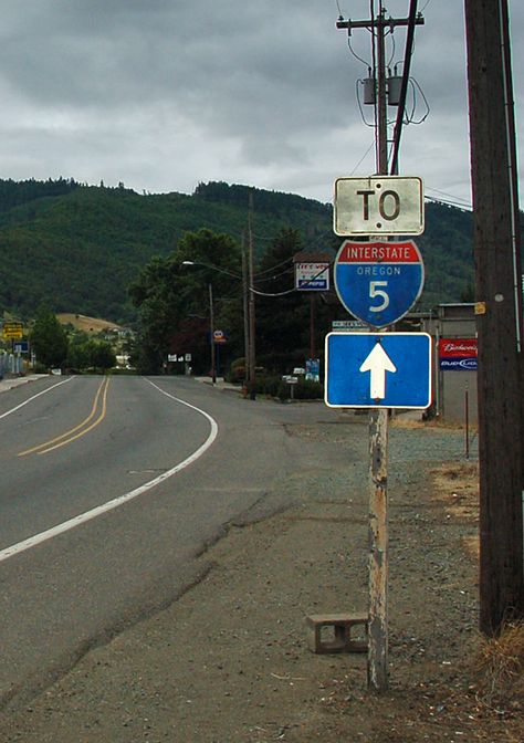 Oregon interstate 5 sign. Interstate 5, Interstate Highway, Star Spangled Banner, Perfect Blue, Home Of The Brave, Land Of The Free, Road Signs, Blue Life, Past And Present