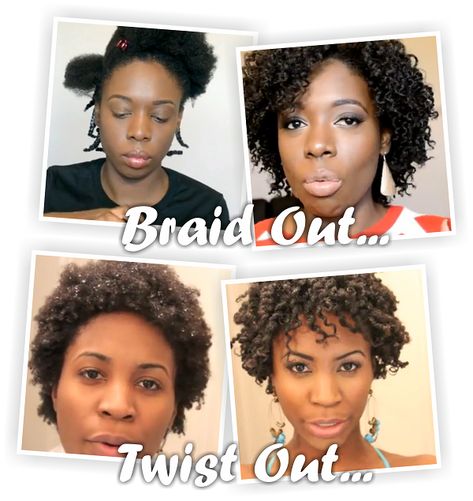 Twist Out Vs Braid Out On Natural 4b 4c Hair Hair Dyi, Natural Hair Twist Out, French Twist Hair, American Hairstyles, Natural Hair Twists, 4c Natural Hair, Braid Out, Natural Curls Hairstyles, Flat Twist