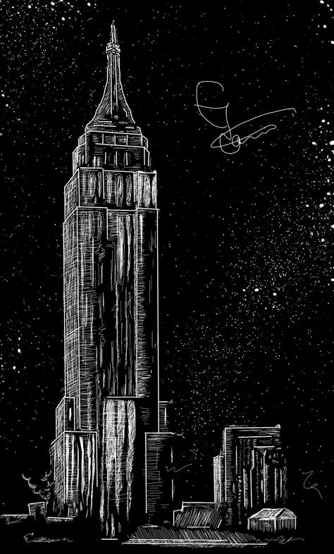 #nighysky #stars #night #tower #sketch #blackandwhite #digitalart #artwork #drawing Sky Scrapers Drawing, Tower Sketch, Brand Ideas, Night Scenery, Sketch Pad, Sketchbook Art, Project Inspiration, Night Art, Architecture Sketch