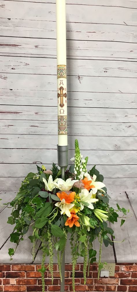 Paschal candle Pascal Candle, Paschal Candle, Episcopal Church, Designer Candles, Taper Candle, Easter, Candles, Flowers, Design