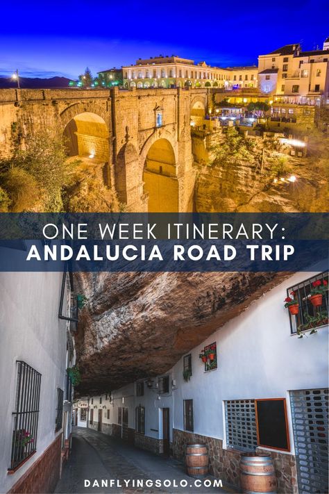 One Week Andalucia Itinerary From Malaga With a Rental Car Malaga Airport, Alcazar Seville, Andalusia, City Break, Seville, Road Trip Itinerary, Beautiful Mountains, Marbella, Best Cities