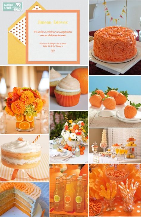 Orange Ideas, Orange Birthday Parties, Citrus Baby, Peach Baby Shower, Orange Birthday, Orange Baby Shower, Boy Baby Shower Ideas, Fiesta Tropical, Orange Party