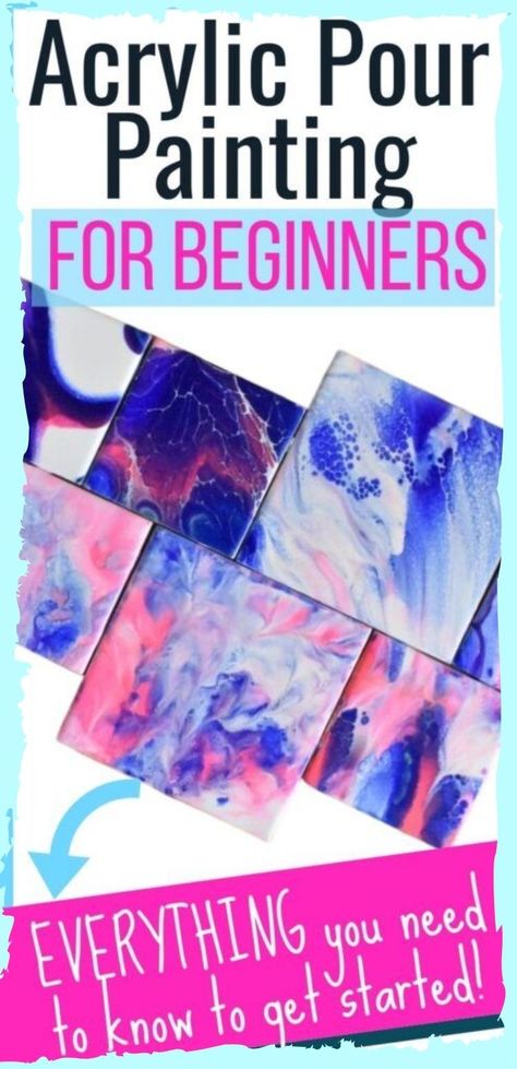 Paint Pouring For Beginners, Paintings For Beginners, Easy Paintings For Beginners, Acrylic Paint Pouring, Acrylic Painting Diy, Acrylic Pouring Techniques, Painting For Beginners, Acrylic Painting Tips, Acrylic Pour Painting