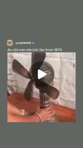 Joshua Olaiya on Instagram: "An old non-electric fan from 1870 operated like a Stirling engine.

In a Stirling engine, heat causes a gas to expand and move a piston, which then cools and contracts, repeating the cycle. This back-and-forth motion turns the fan blades, creating airflow without electricity. The fan used heat to create mechanical motion, similar to how Stirling engines convert heat into work." Stirling Engine, Electric Fan, Fan Blades, Stirling, Motion, Electricity, Engineering, Heat, Turn Ons