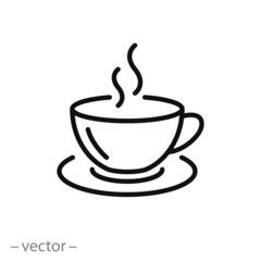 Tea Cup Drawing, Coffee Cup Tattoo, Coffee Cup Drawing, Coffee Cup Icon, Deur Sticker, Coffee Line, Cup Tattoo, Coffee Cup Art, Coffee Stock