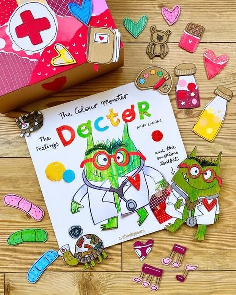 Emotion Art For Kids, The Colour Monster, Social Work Interventions, Colour Monster, Color Monster, Emotions Preschool, Monster Activities, Monster Book, Monster Box