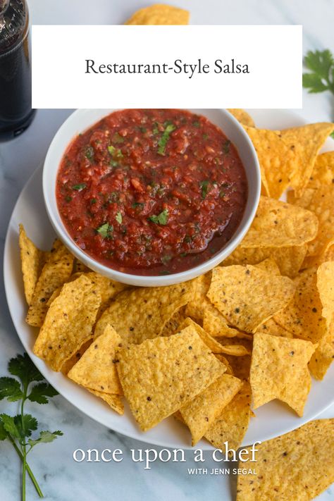 Steakhouse Burgers, Hidden Gluten, Restaurant Style Salsa, Once Upon A Chef, Canning Whole Tomatoes, Gluten Allergy, Mild Salsa, Chips And Salsa, Homemade Salsa