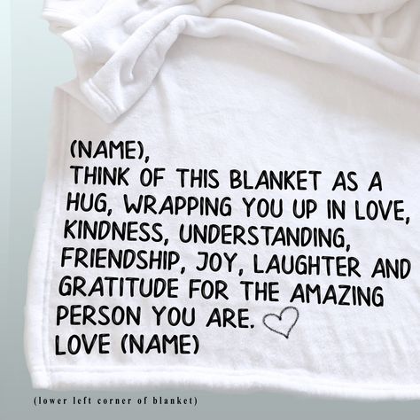 Hug Gift Ideas, Blanket Sayings, Friends Massage, Friendship Blanket, Blanket Quotes, Prayer Shawl Crochet Pattern, Memory Quotes, Prayer Shawl Patterns, Friendship Words