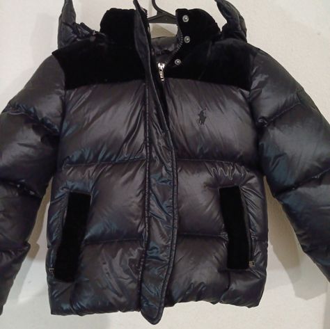 Polo Ralph Lauren Girl's Down Puffer Jacket Size Small / 7 P Black Nwt Hooded Removable Hood With Felt Accent Black Pony Full Zip New With Tag Down Puffer Jacket, Kids Jacket, Puffer Jacket, Polo Ralph, Puffer, Polo Ralph Lauren, Ralph Lauren, Felt, Size Small