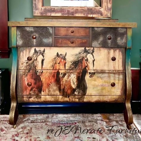 Designs with Animals | Page 3 | Maika Daughters Horse Decoupage, Baby Bedroom Furniture, Furniture Decoupage, Decoupage Projects, Large Horse, Awesome Elf On The Shelf Ideas, Paper Furniture, Decoupage Tissue Paper, Decoupage Napkins