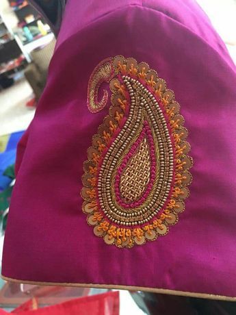 Mango Design, Blouse Maggam Work, Maggam Work Blouse, Maggam Work Designs, Wedding Saree Blouse, Chiffon Blouses, Wedding Saree Blouse Designs, Hand Embroidery Dress, Simple Embroidery Designs