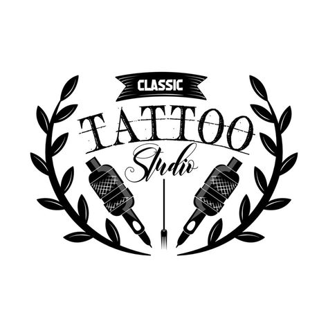 estudio de tatuaje clásico Classic Tattoo, Tattoo Studio, Tattoos, ? Logo