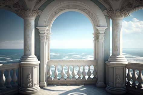 Palace Balcony, Wide Angle, Balcony, Palace, Arch, Stock Photos