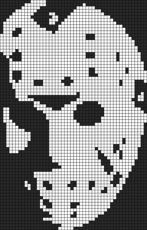 Alpha pattern #118824 | BraceletBook Freddy Krueger Alpha Pattern, Jason Crochet Pattern, Michael Myers Alpha Pattern, Scream Pixel Art Grid, Horror Movie Pixel Art Grid, Horror Movie Alpha Patterns, Slipknot Alpha Pattern, Crochet Grid Patterns Horror, Alpha Patterns Horror