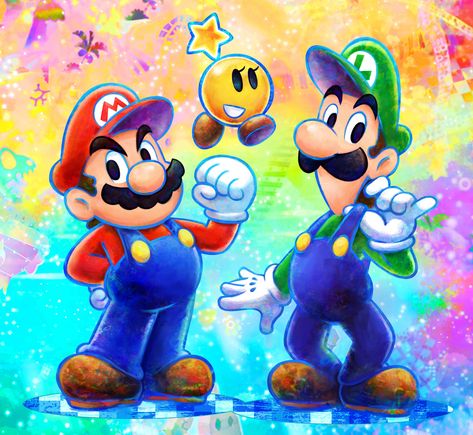 Star Mario, Luigi Dream Team, Nintendo Handheld, Green Warriors, Super Mario Rpg, Mario Y Luigi, Mario E Luigi, Super Mario And Luigi, Virtual Reality Games