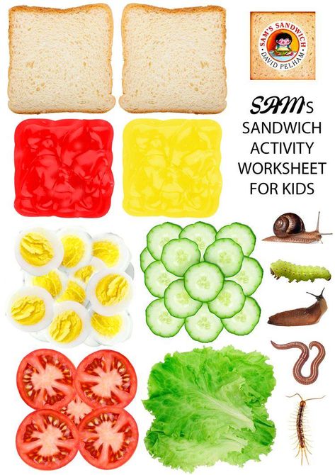 Build A Sandwich Printable, Paper Sandwich Craft, Sandwich Printable, Build A Sandwich, Printable Food, Barbie Printables, Barbie Food, Worksheet For Kids, Paper Toys Template