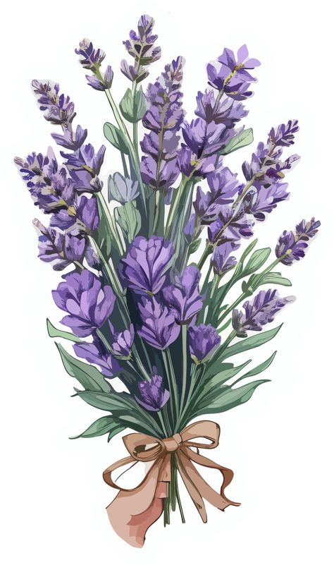 Lavender Flower Bouquet Sticker AI Generative Lavender Flower Bouquet, Flower Bouquet Sticker, Bouquet Sticker, Flower Bouquet Drawing, Purple Flower Bouquet, Blue Floral Wallpaper, Book Cover Diy, Decorated Flower Pots, Lavender Flower