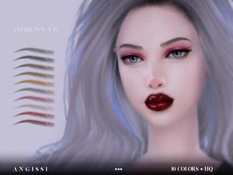 Cc Eyebrows, Natural Lipstick Colors, Sims 4 Decades Challenge, Mod Hair, Cc Mods, Arched Eyebrows, Skin Details, Sims 4 Cc Makeup, Natural Lipstick