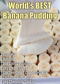 Banana Pudding Cream Cheese, Chessman Banana Pudding, Best Banana Pudding Recipe, Pepperidge Farm Cookies, The Best Banana Pudding, Chessmen Cookies, Banana Pudding Desserts, Easy Banana Pudding, Farm Cookies