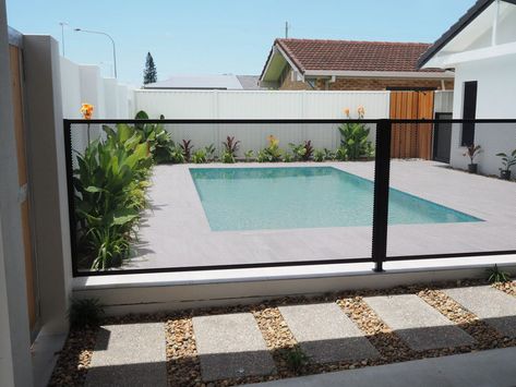 Pool Perf, Australian Pool, Pool Fencing Landscaping, Mesh Pool Fence, Fence Types, Fence Around Pool, Aluminum Pool Fence, Fences Ideas, Pool Fences