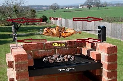 Brick BBQ ROTISSERIE SPIT ROAST FOR BRICK BBQ KITS - ALL STAINLESS ... Bbq Spit, Bbq Rotisserie, Roast Meat, Grilling Hot Dogs, Bbq Kit, Brick Bbq, Spit Roast, Stainless Steel Bbq Grill, Charcoal Bbq Grill