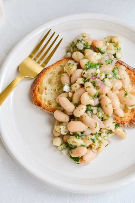 Marinated Beans, Cannellini Beans Recipes, Beans Recipes, Long Story Short, Short I, Cannellini Beans, Long Story, Mediterranean Diet Recipes, Veggie Dishes