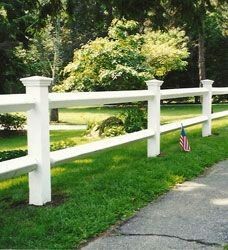 Unique Fence Ideas, Yard Fencing, Post And Rail Fence, Wood Fencing, Split Rail Fence, Fence Planters, Fence Plants, Cheap Fence, White Fence