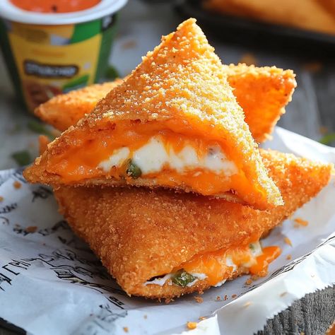 Learn how to make crispy fried cheese-stuffed Doritos with this easy recipe. Perfect for snacks or parties! Fried Cheese Stuffed Doritos Recipe, Fried Cheese Stuffed Doritos, Pineapple Grilled Cheese, Stuffed Doritos, Fried Sandwich, Doritos Recipes, Fries Cheese, Onion Grilled Cheese, Fried Cheese