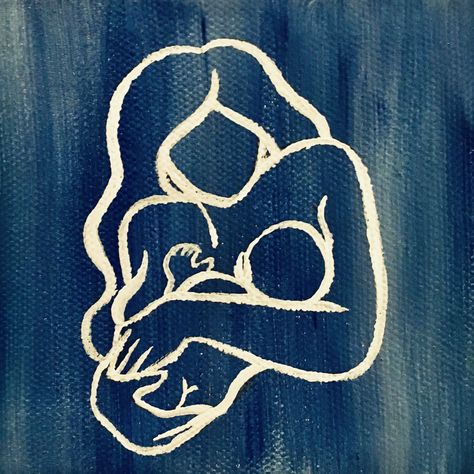 Mom Painting Ideas On Canvas, Mother Painting Ideas, Mothers Painting Ideas, Mom Canvas Painting, Maternity Painting, Painting For Mom, Placenta Art, Motherhood Painting, Mom Painting