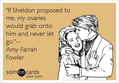 'If Sheldon proposed to me, my ovaries would grab onto him and never let go.'-- Amy Farrah Fowler. Funny Wedding Vows, Husband Birthday Quotes, Husband Quotes Funny, Love You Meme, Wishes For Husband, Happy Birthday Husband, Happy Birthday Quotes Funny, Funny Ecards, Super Funny Quotes